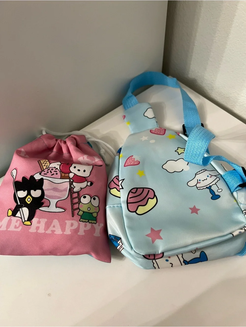 Sanrio Cinnamoroll Light Blue Kids mini Backpack, Set - 3 Piece